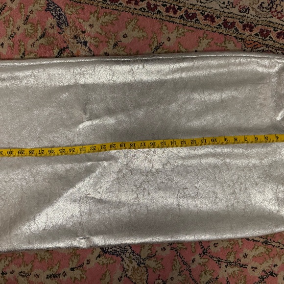 Zara Shimmering Silver Pencil Skirt - Picture 4 of 5